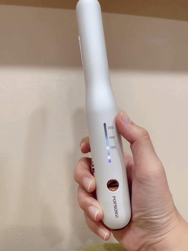 【空氣瀏海離子夾推薦】不用再找插座啦！夾直夾捲一支搞定～POPRORO無線離子夾開箱