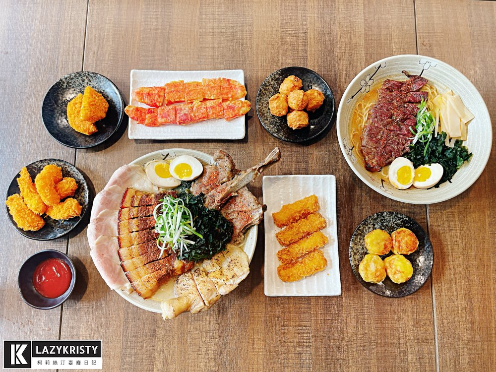 【台中好吃拉麵推薦】CP值爆表的浮誇系戰神拉麵！大里美食之光～兆曜拉麵丼飯新品分享