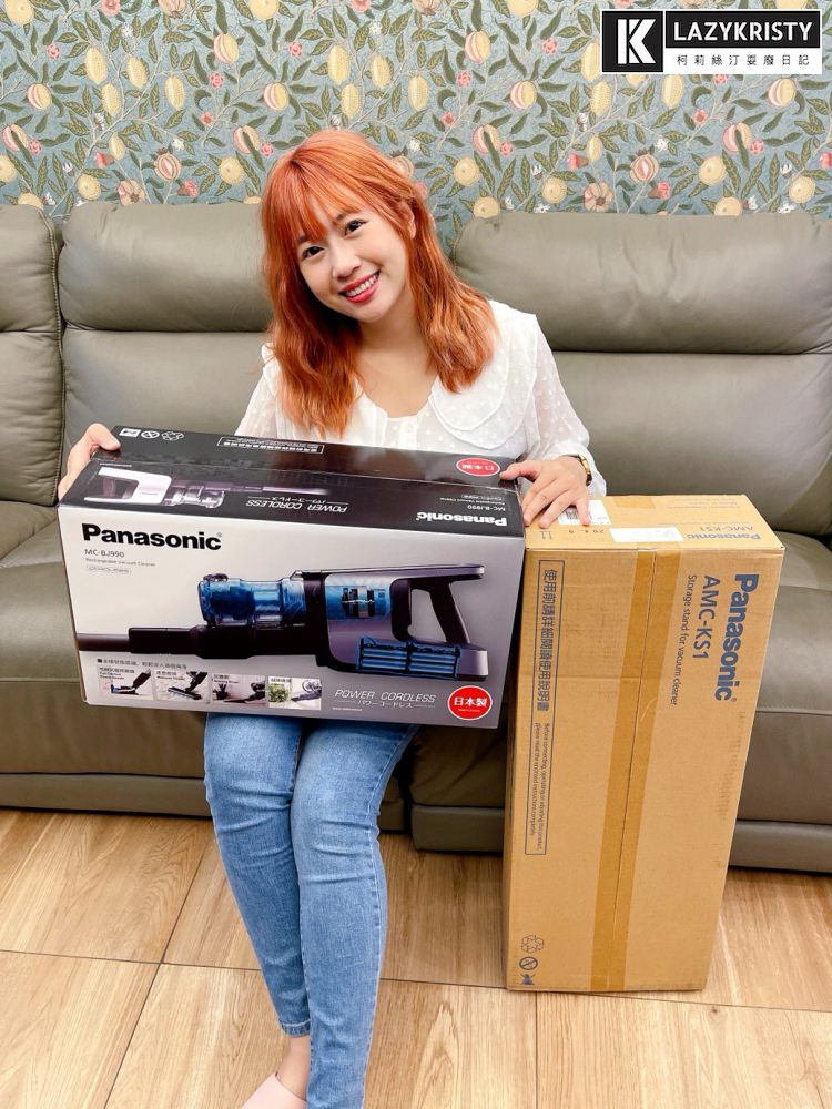 【吸塵器推薦】超猛微塵感知+壁咚吸頭！Panasonic 日本製無線吸塵器 MC-BJ990 開箱心得