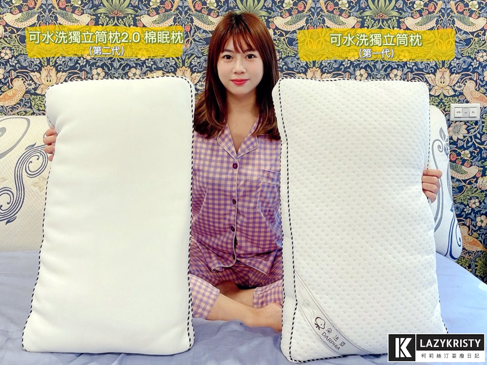 【Darphia朵法亞棉眠枕】睏嘎併軌！可水洗獨立筒枕改版2.0 柔軟+支撐一次滿足