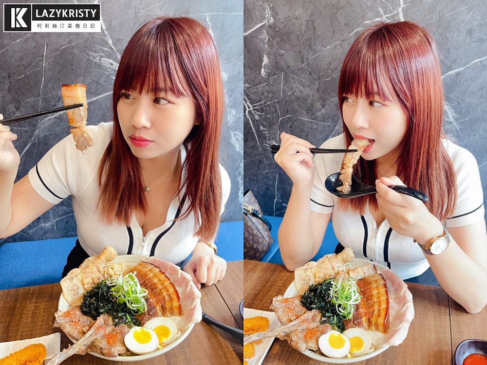 【台中好吃拉麵推薦】CP值爆表的浮誇系戰神拉麵！大里美食之光～兆曜拉麵丼飯新品分享