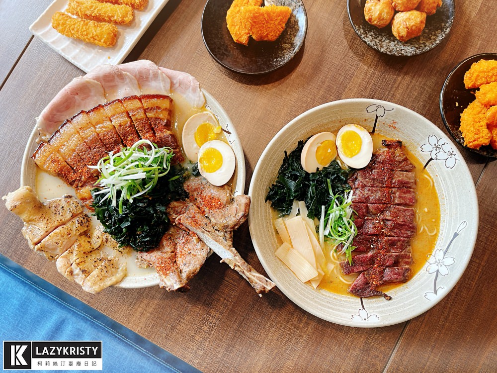 【台中好吃拉麵推薦】CP值爆表的浮誇系戰神拉麵！大里美食之光～兆曜拉麵丼飯新品分享