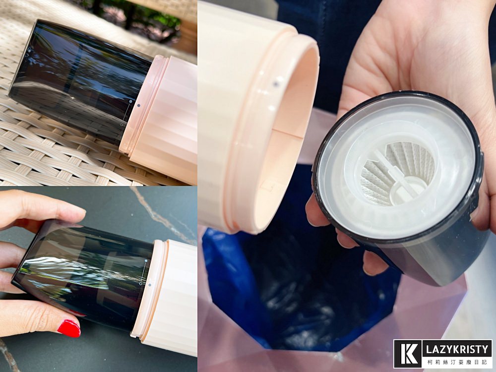 【無線手持吸塵器推薦】美到沒朋友的POPRORO吸塵器開箱！可水洗濾網更省錢（內附大吸力測試影片）
