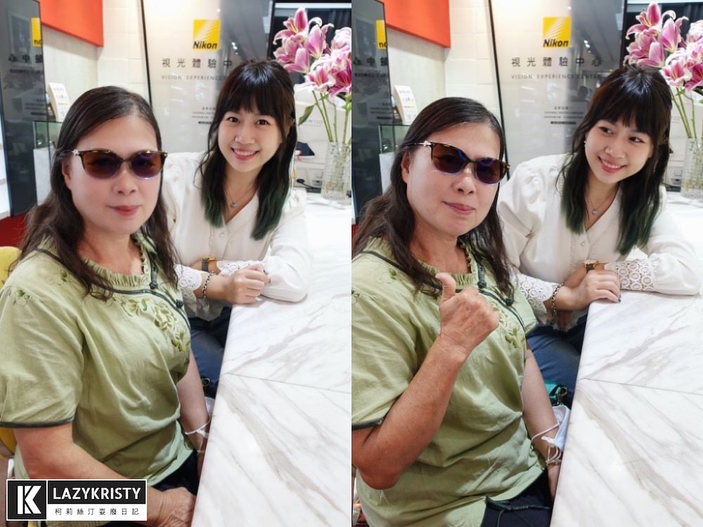 【送媽媽依視路萬里路漸進鏡片】時尚老花眼鏡推薦！看遠看近一副搞定～戶外還能當墨鏡