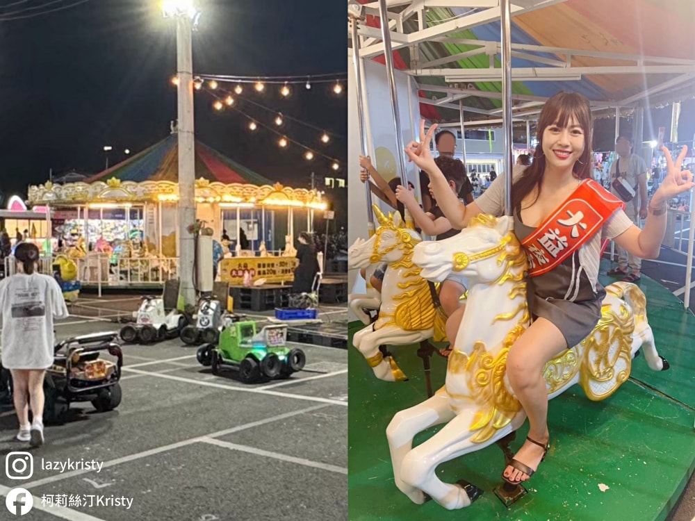 【台南大益夜市】好吃好玩好逛還能抽獎看表演！親子友善+市集儀式感滿滿的台南夜市推薦（每週四五六日營業）